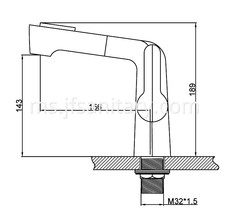 JF-9113-C Dimension drawing